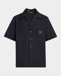 Men's Logo Plaque Camp Shirt