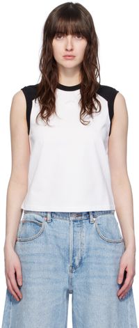 alexanderwang.t White & Black Raglan T-Shirt