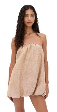 Show Me Your Mumu Beverly Bubble Dress Silver Confetti S