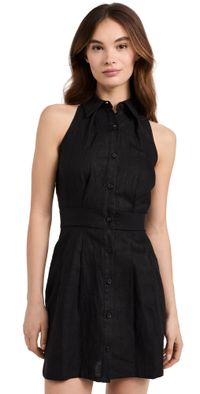 HEVRON Domino Mini Dress Black L