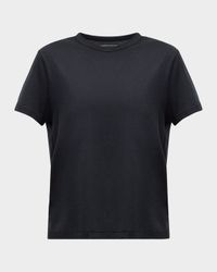 Lyocell Cotton Semi-Relaxed Short-Sleeve Crewneck tee