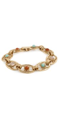 GAS Bijoux Gold Plated Bracelet Multicolor Orange One Size
