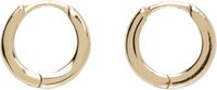 Laura Lombardi Gold Clutch Hoop Earrings