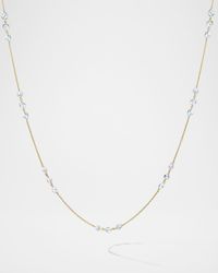 18K Yellow Gold Diamond Station Necklace, 26"L, 4.6ctw