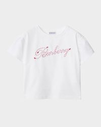 Girl's Roxy Rope Logo-Print T-Shirt, Size 3-14