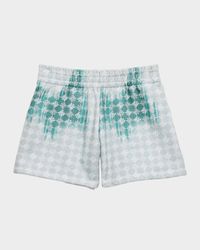Boy's 4M Embossed Sweat Shorts, Size 4-12
