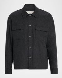 Men's Wool-Blend Two-Pocket Overshirt