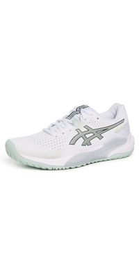 ASICS Gel-Challenger 15 Tennis Sneakers White/Lichen Rock 7.5