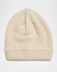 Tweeded Cashmere Beanie