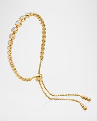 Diamond Fringe Graduated Adjustable Diamond Bracelet in 18K Yellow Gold