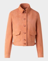 Peer Nubuck Leather Short Jacket