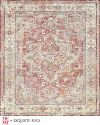 Antique Loom Beige, Blue & Rust Rug, 12' x 15'