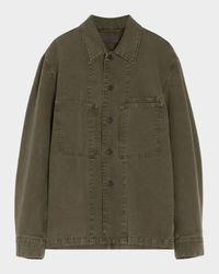 Men's Denim Utility Overshirt