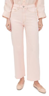 DL1961 Karmine Refined Wide Leg SculptSystem High Rise Jeans Ballet 31