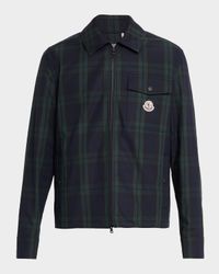 Men's Plaid Full-Zip Shirt Jacket
