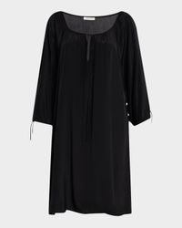 Lauren Viscose-Silk Shift Dress