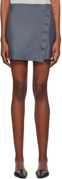 Loulou de Saison Grey Mahaz Miniskirt