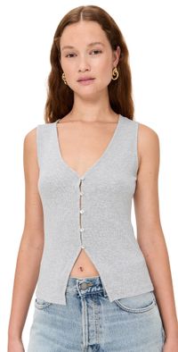 Favorite Daughter The Good Luck Top Melange Grey S