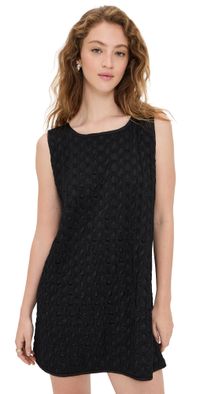 Arianne Elmy Smocked Swing Swing Tank Dress Black M