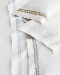 Cane II Embroidered King Pillowcase Pair