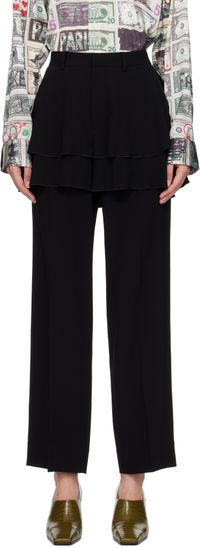 UNDERCOVER Black Ruffle Skirt Trousers