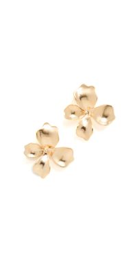 SHASHI Gold Fiorina Earrings Gold One Size