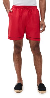 Fanm Mon Salim Drawstring Shorts Red XL
