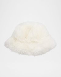 Oversized Faux Fur Bucket Hat