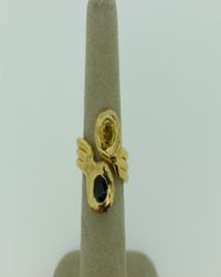 22KYG RG DOUBLET GRN YLW SAP