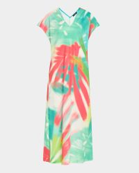 Usami Matte Abstract-Print Caftan