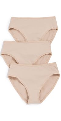 Natori Bliss Bare Cotton Hipster 3 Pack Café XL