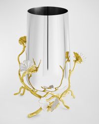 Butterfly Ginkgo White & Gold Medium Vase