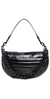 Think Royln Elton Hobo Crossbody Bag Pearl Black One Size