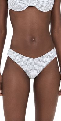 Onia Chiara Bikini Bottoms White/Black XS