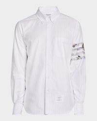 Men's 4-Bar Pinstripe Oxford Sport Shirt