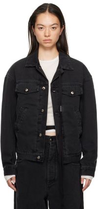 Ann Demeulemeester Blouson décontracté Marthe noir en denim