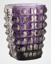 Croco Platinum Stamped Vase