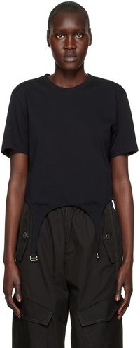 Dion Lee Black Garter T-Shirt