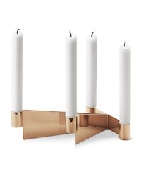 Urkiola Brass-Colored Candleholder