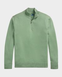 Men's Cotton Quarter-Zip Sweater
