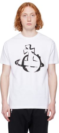 Vivienne Westwood White Stencil Orb Classic T-shirt