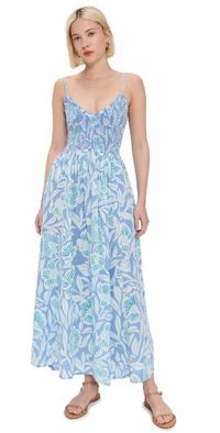Free People Sweet Nothings Midi Dress Gardenia Combo M