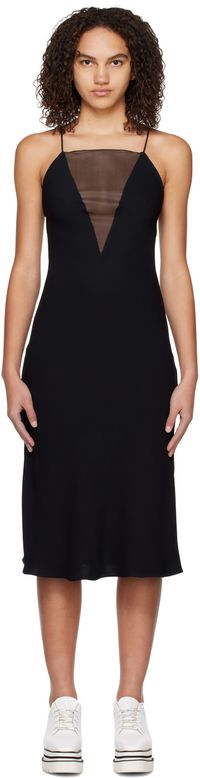 Stella McCartney Black Paneled Minidress