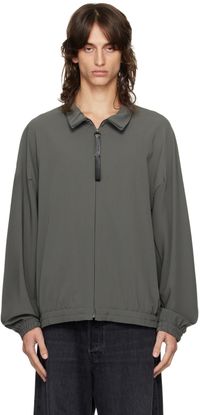 N.Hoolywood Blouson gris à glissière
