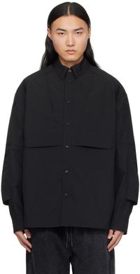 Juun.J Black Button Shirt