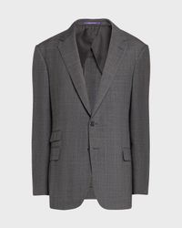 Men's Kent Hand-Tailored Glen Plaid Suit