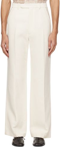 Casablanca Pantalon droit blanc