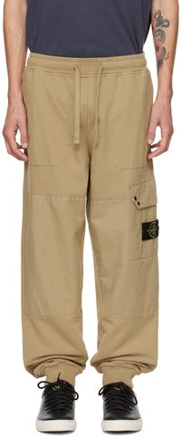 Stone Island Beige Drawstring Sweatpants