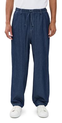 Bather Denim Linen Leisure Pants Rinsed M