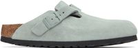 Birkenstock Gray Narrow Boston Soft Footbed Slip-on Loafers
